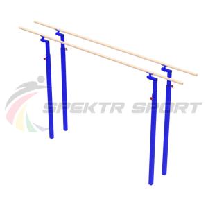 Купить Брусья гимнастические мужские массовые со стеклопластиковыми жердями (уличн. под бетонирование) в Чухломе 