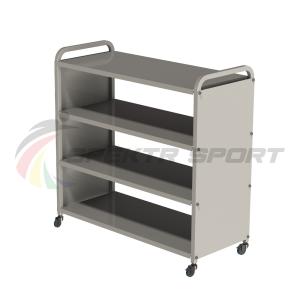 Купить Стеллаж для спортивного инвентаря 4 полки 103х102х43,5см мобильный в Чухломе 