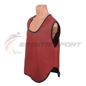 Купить Манишка футбольная односторонняя Spektr Sport красная, р.36-40 в Чухломе 