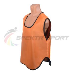 Купить Манишка футбольная односторонняя Spektr Sport оранжевая, р.36-40 в Чухломе 